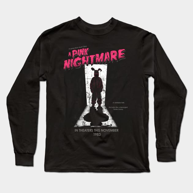 Pink Nightmare Long Sleeve T-Shirt by FiendishlyCruelArt